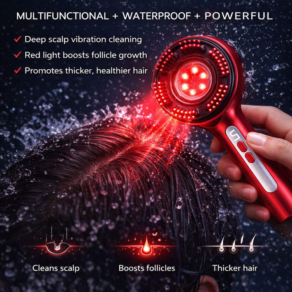 Redvexa™ Red Light Scalp Massage Comb